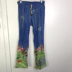 Eloise Pants Womens Extra Small Wide Leg Kangaroo Koala Tassel Australian Pajama